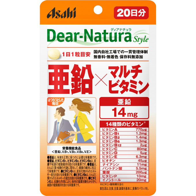 朝日 Dear-Natura Style锌×多种维生素