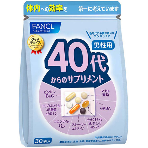 FANCL 40岁开始营养素 男性用