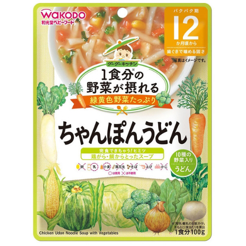 wakodo和光堂咕嘟的厨房十种蔬菜拌乌冬面
