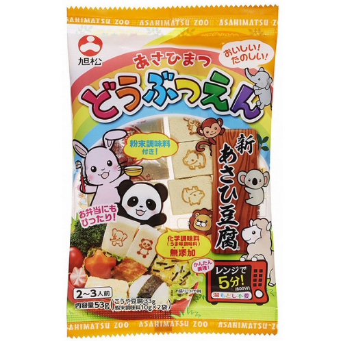 新朝日豆腐 动物图案无添加付调味料
