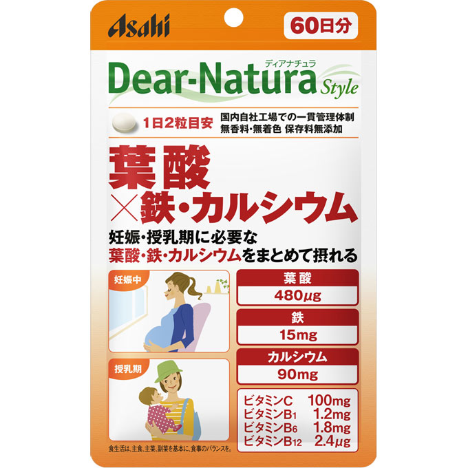 朝日 Dear－Natura Style叶酸×铁・钙