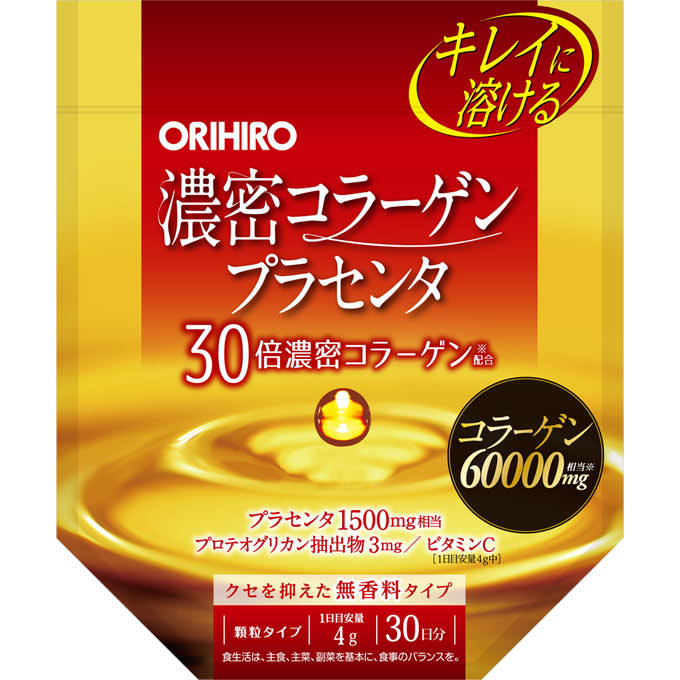 ORIHIRO 浓密胶原蛋白胎盘素30日
