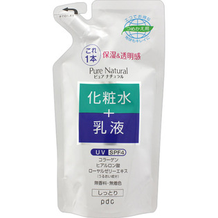 PDC 玻尿酸活力防晒精华液 化妆水+乳液2合1替换装