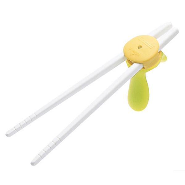 康贝 儿童进食训练筷左右手通用宝宝三段学习筷 绿色