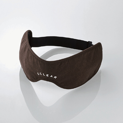 ELECOM 植物性碳纤维温热治疗用眼罩+耳罩 HCM-H02BR棕色