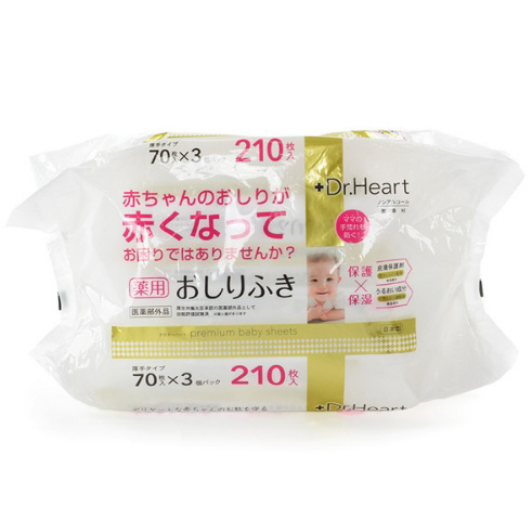 Dr.Heart薬用婴儿手口柔湿巾70枚×3个